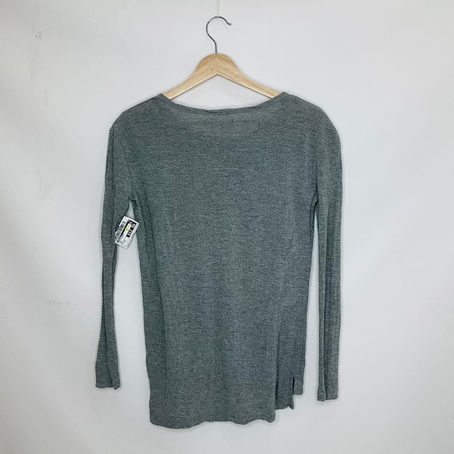 Top Long Sleeve Basic By Madewell In Grey, Size: Xs