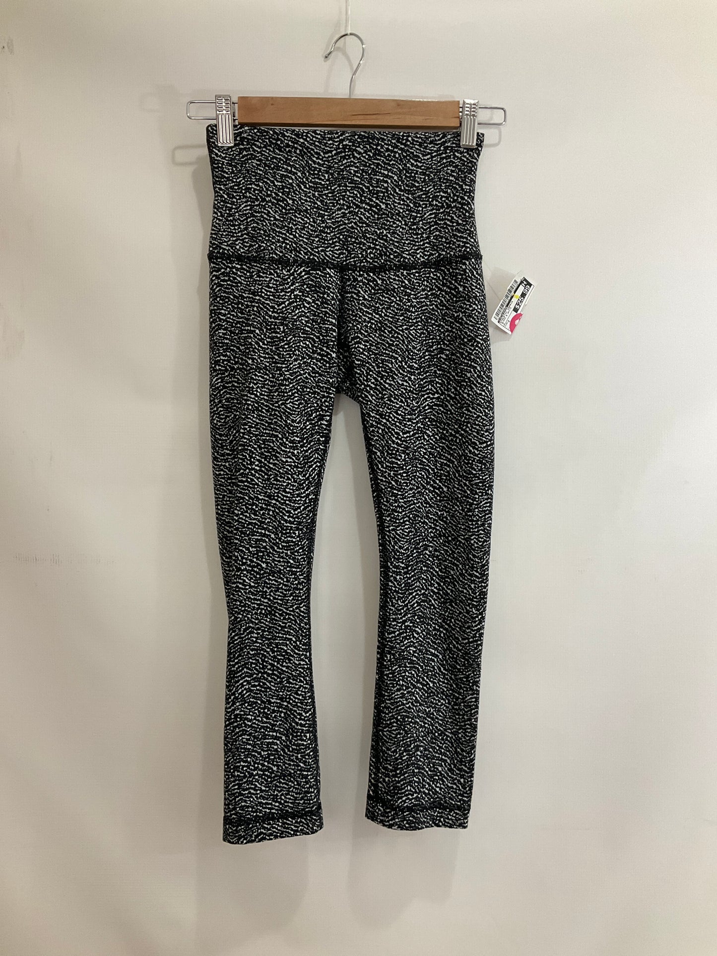 Athletic Capris By Lululemon In Black & White, Size: 2