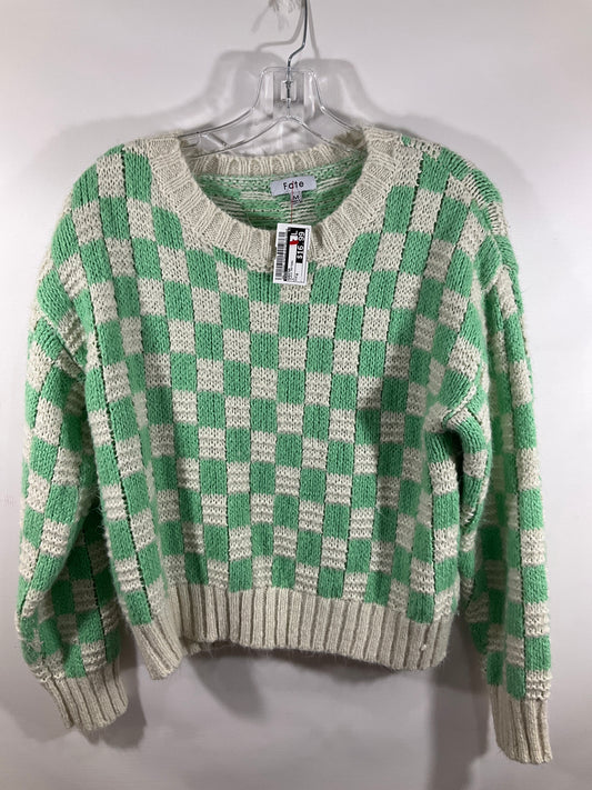 Sweater By Fate In Plaid Pattern, Size: M