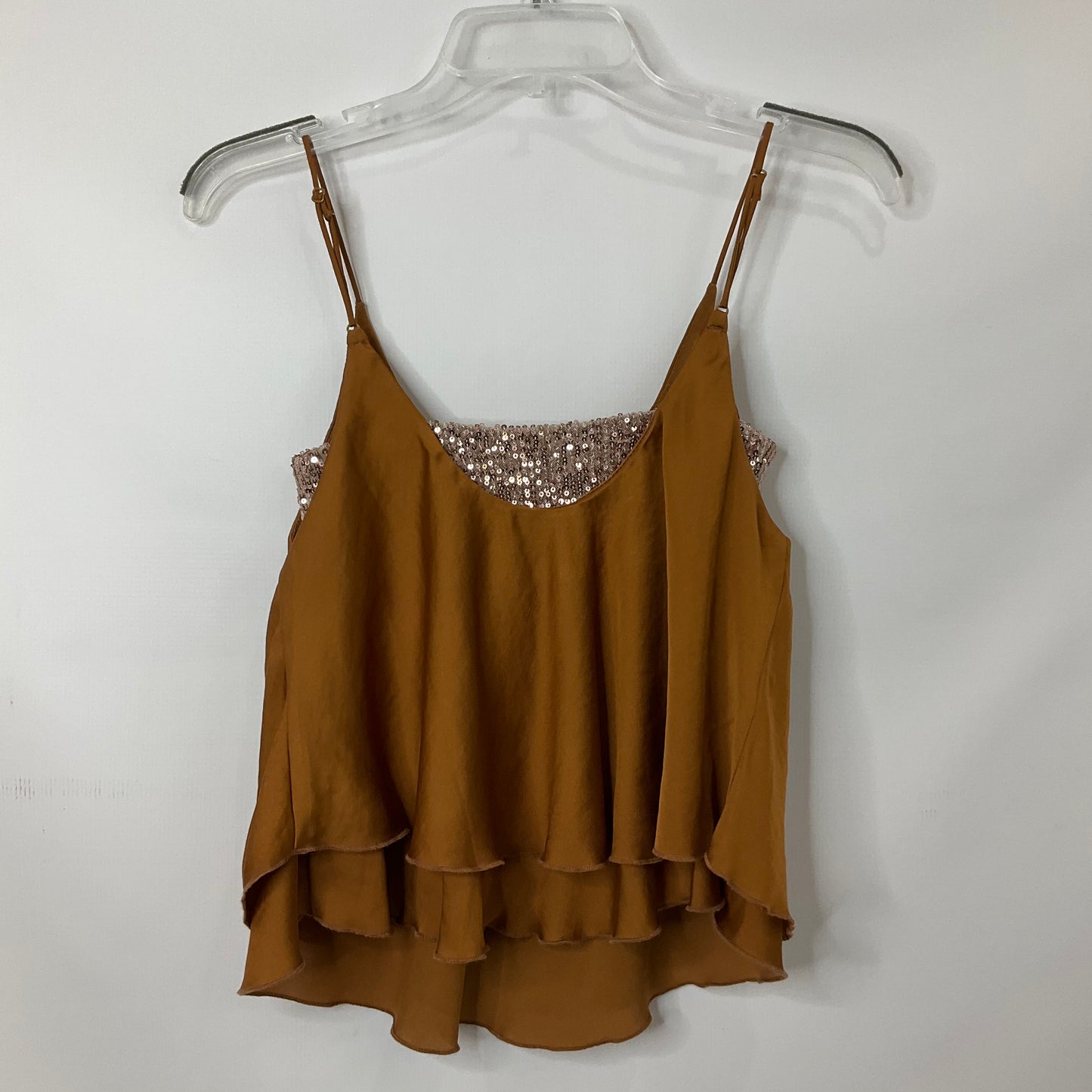 Brown Top Sleeveless Free People, Size Xs