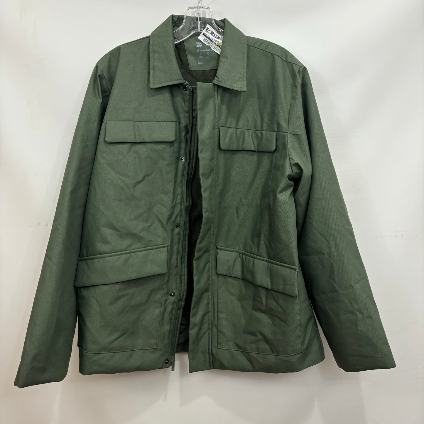 Jacket Puffer & Quilted By All In Motion In Green, Size: M