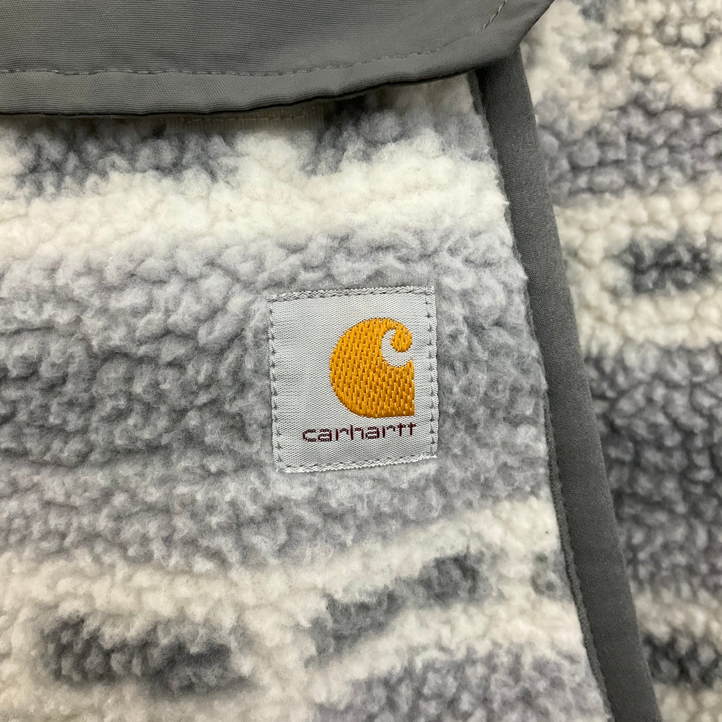 Jacket Fleece By Carhartt In Grey, Size: S