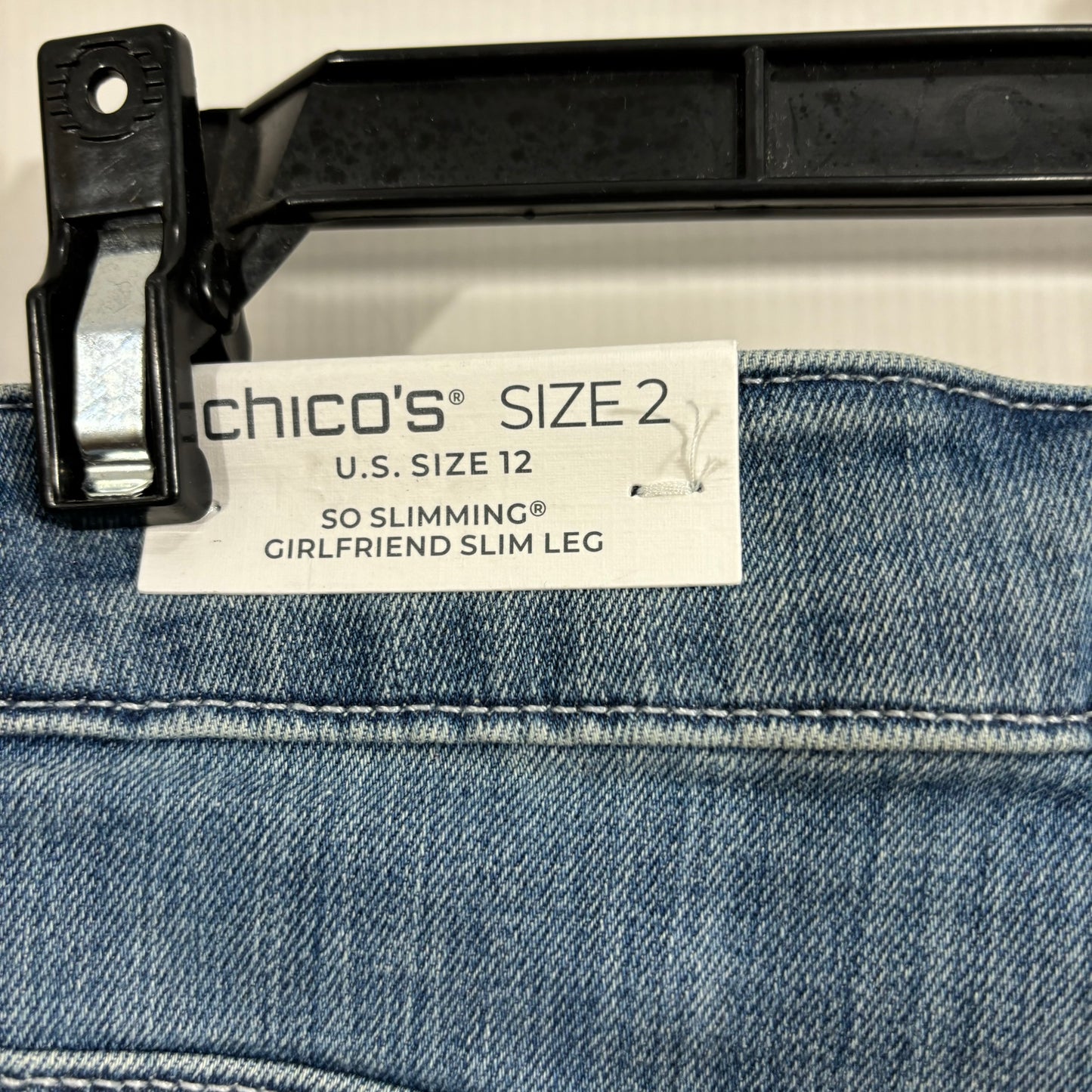 Jeans Skinny By Chicos In Blue Denim, Size: 12