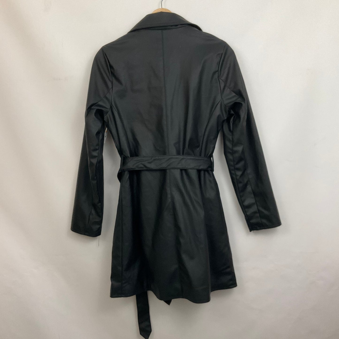 Jacket Leather By Clothes Mentor In Black, Size: S