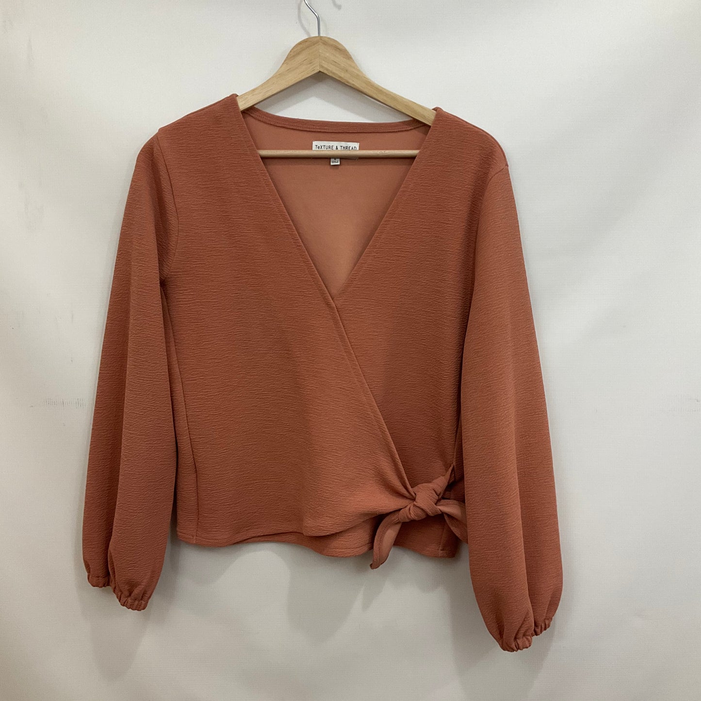 Top Long Sleeve By Madewell In Pink, Size: M