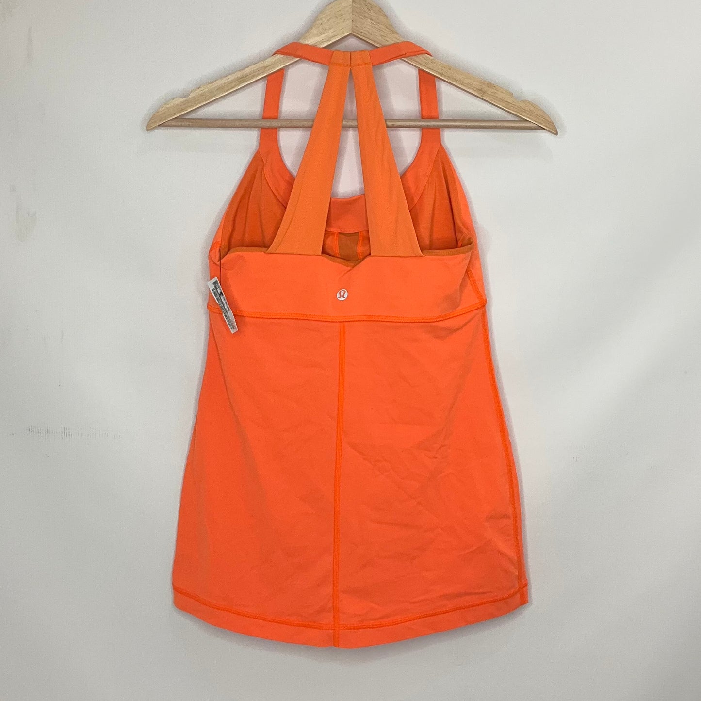 Orange Athletic Tank Top Lululemon, Size 6