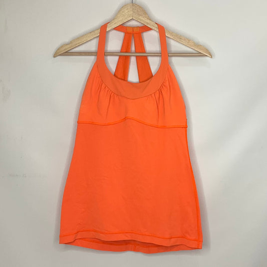 Orange Athletic Tank Top Lululemon, Size 6