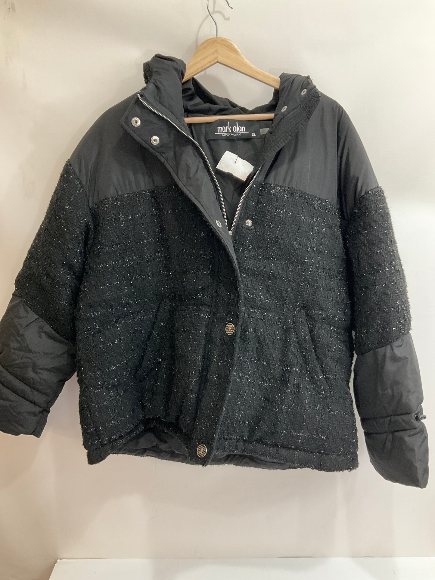 Jacket Puffer & Quilted By Clothes Mentor In Black, Size: Xl