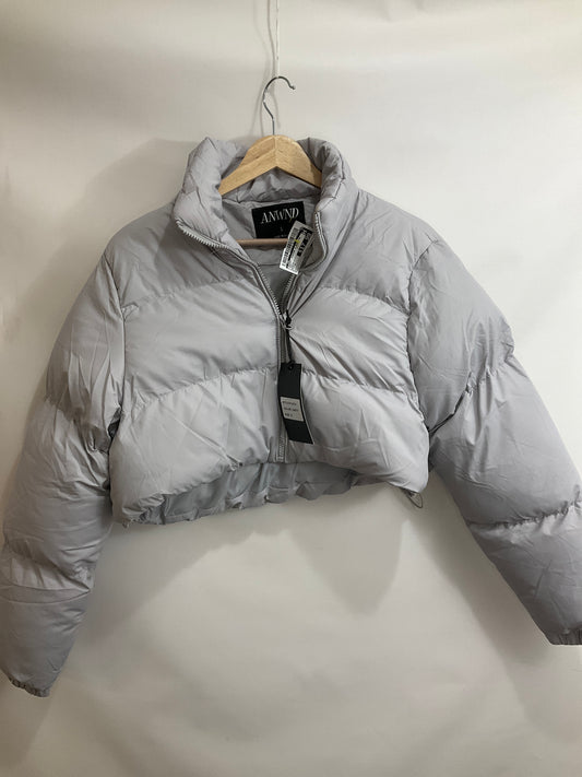 Jacket Puffer & Quilted By Cme In Grey, Size: S