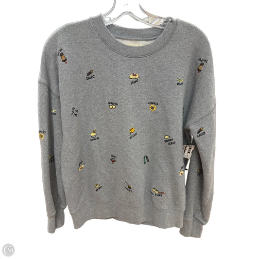 Sweatshirt Crewneck By Madewell In Grey, Size: M