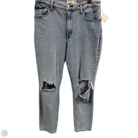 Jeans Skinny By Abercrombie And Fitch In Blue Denim, Size: 10