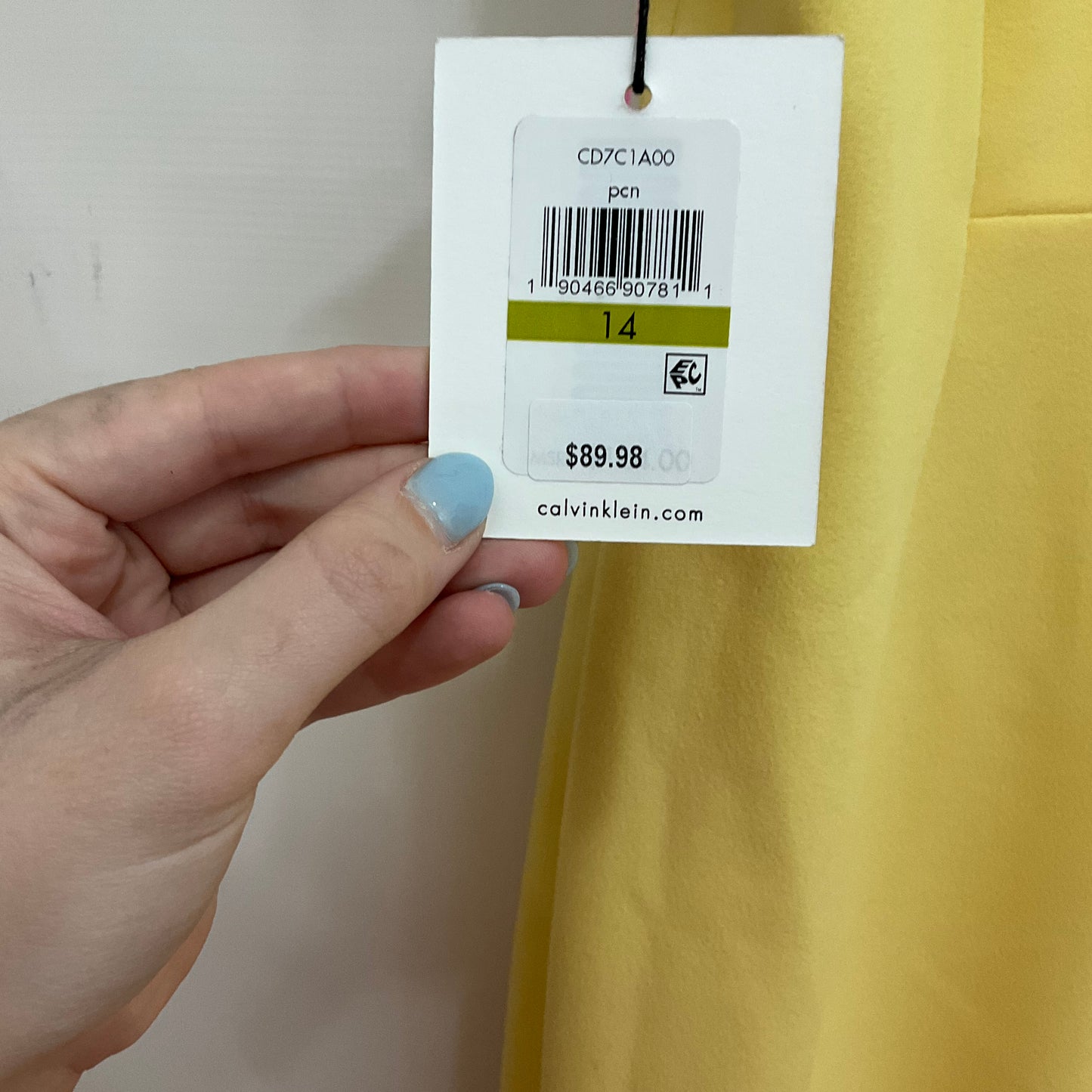 Dress Casual Midi By Calvin Klein  Size: 14