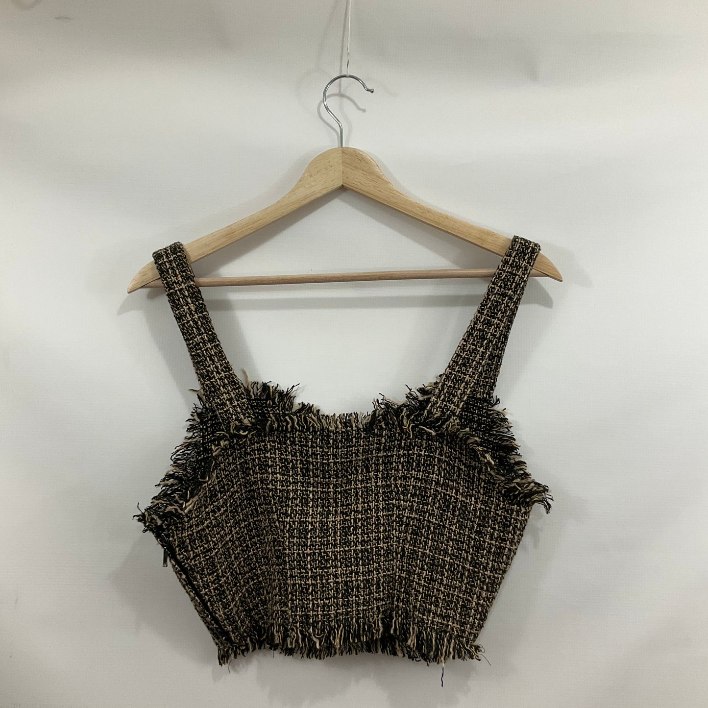 Top Sleeveless By Anthropologie In Black & Brown, Size: Xxs