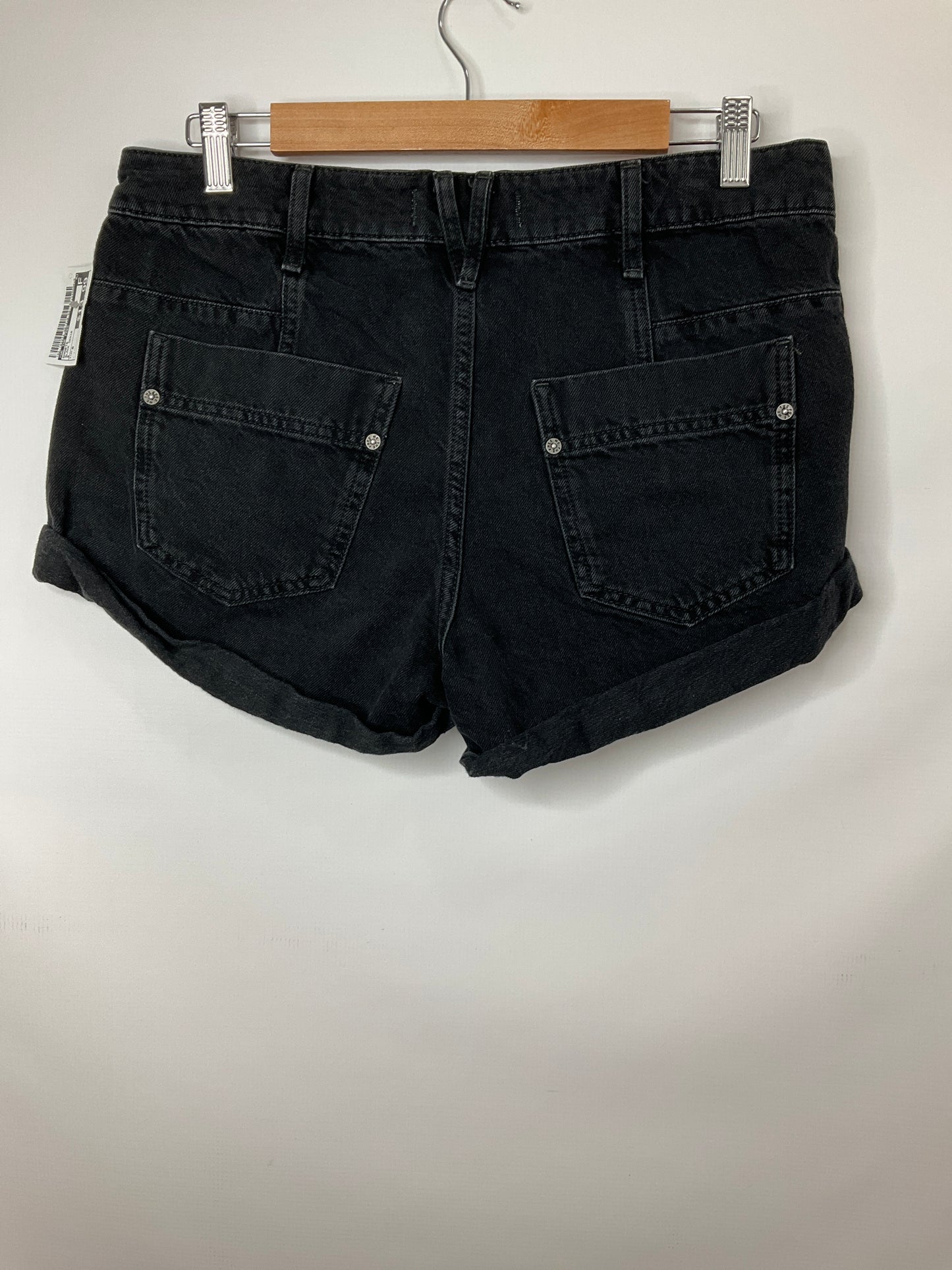 Black Denim Shorts We The Free, Size 8