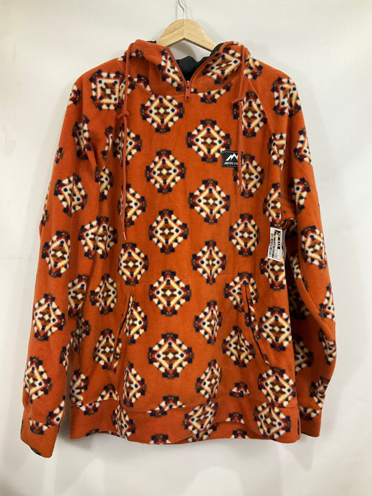 Sweatshirt Hoodie By Clothes Mentor In Orange, Size: L