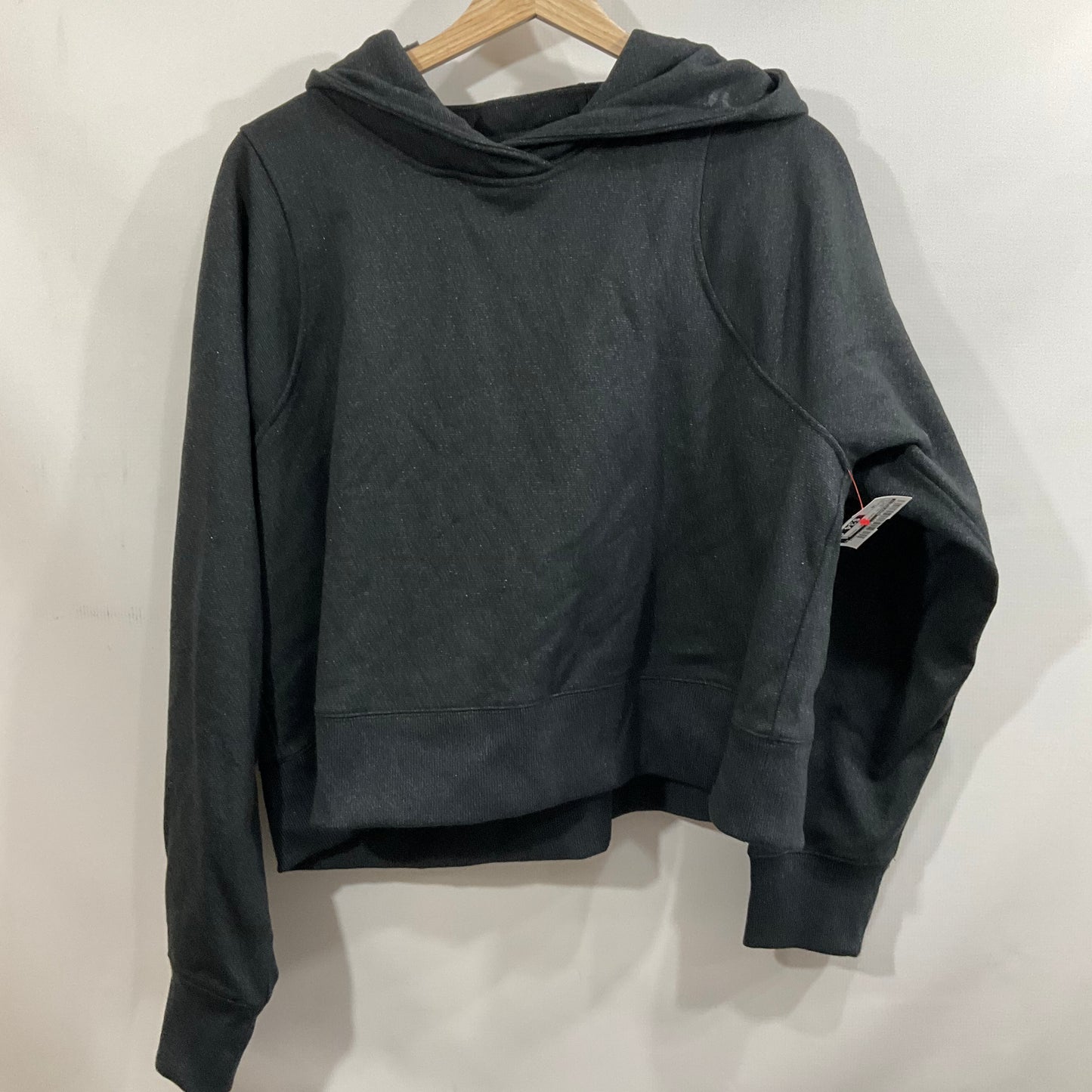 Athletic Sweatshirt Hoodie By Lululemon In Black, Size: 16