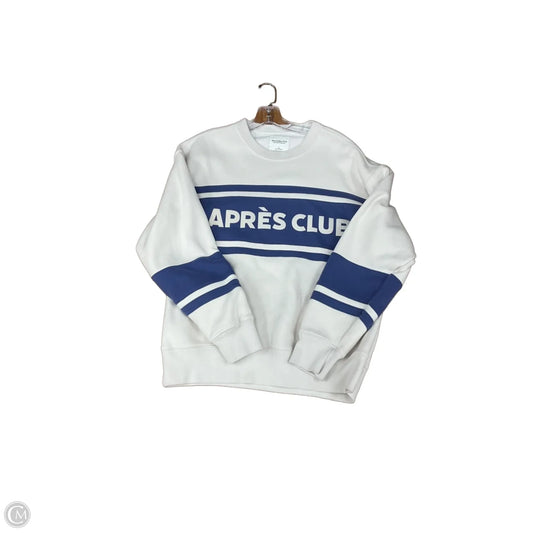 Sweatshirt Crewneck By Abercrombie And Fitch In Cream, Size: S