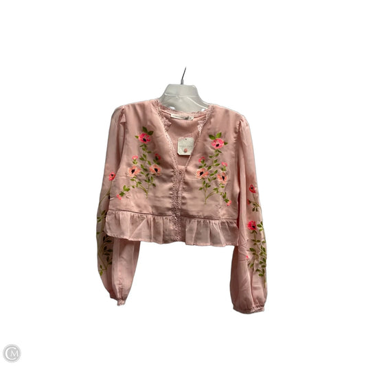 Top Long Sleeve By Altard State In Pink, Size: M
