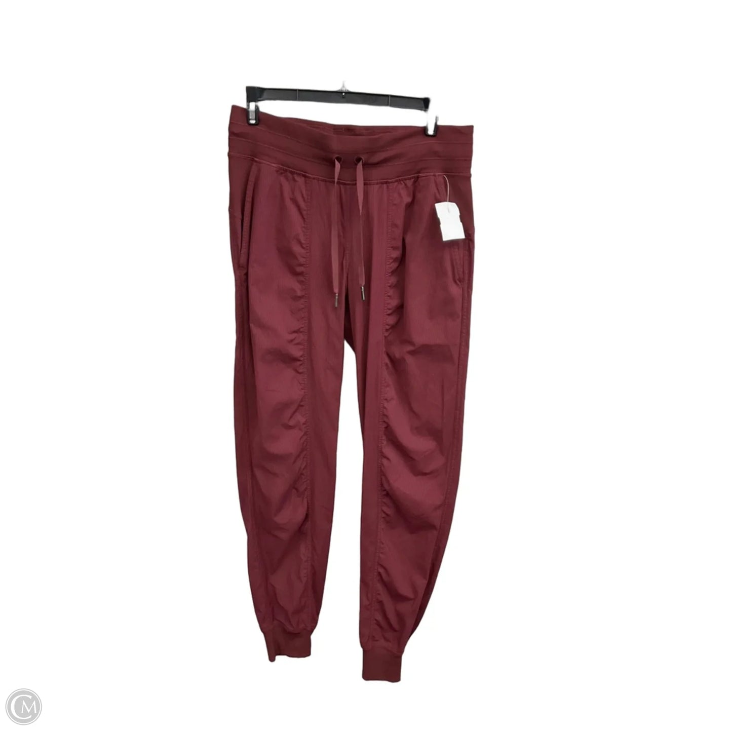 Athletic Pants By Lululemon In Maroon, Size: 8