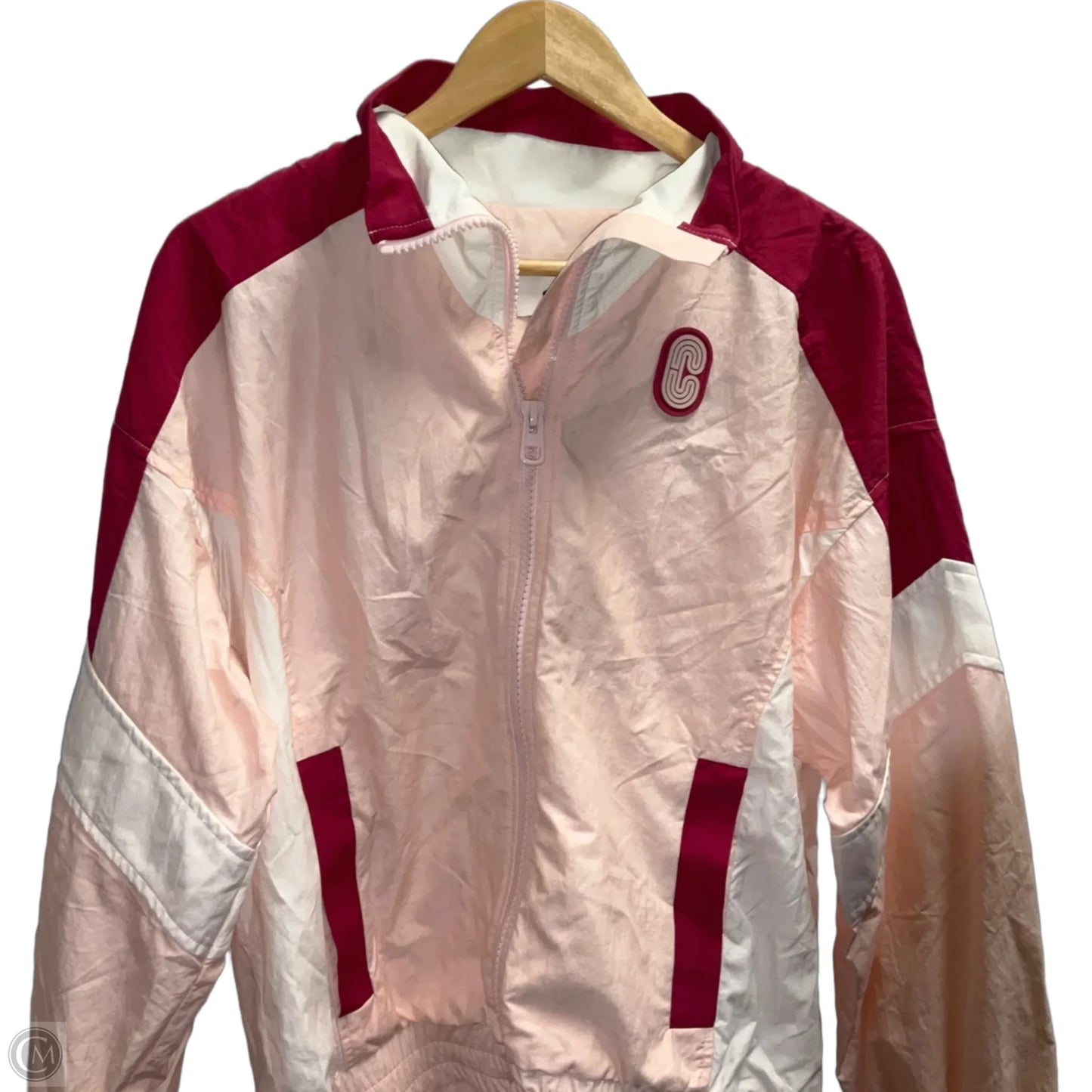 Jacket Designer By Coach In Pink, Size: M