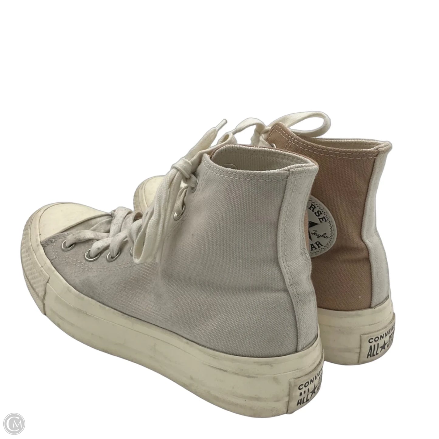 Shoes Sneakers By Converse In Cream & Grey, Size: 7