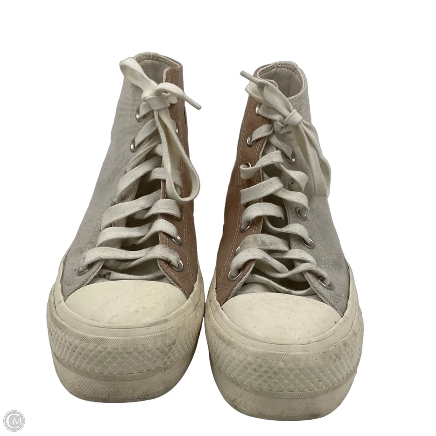 Shoes Sneakers By Converse In Cream & Grey, Size: 7