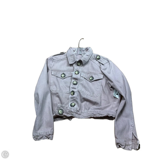Jacket Denim By Free People In Purple Denim, Size: Xs