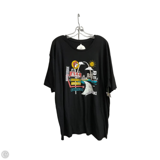 Top Short Sleeve By Clothes Mentor In Black, Size: 3x