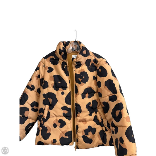 Coat Puffer & Quilted By Mudpie In Animal Print, Size: S
