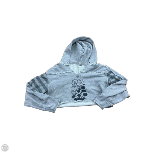 Sweatshirt Hoodie By Free People In Grey, Size: S