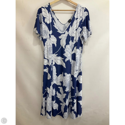 Dress Casual Midi By Clara Sun Woo In Blue & White, Size: M