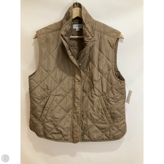 Vest Puffer & Quilted By Evereve In Brown, Size: M