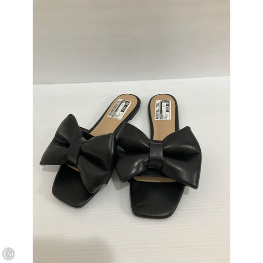 Sandals Flats By Journee In Black, Size: 9.5
