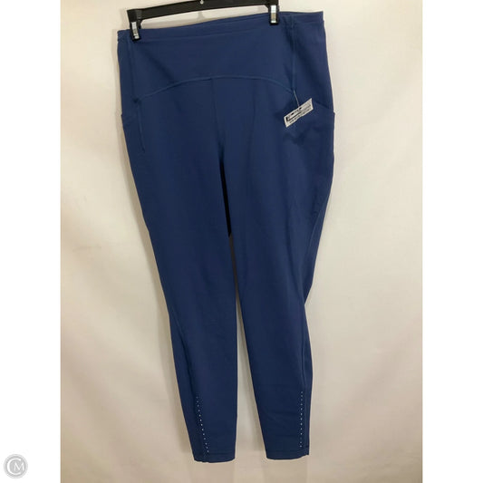 Athletic Leggings By Lululemon In Blue, Size: 12