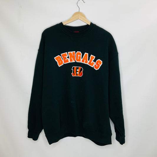 Black Athletic Sweatshirt Crewneck Nfl, Size Xl