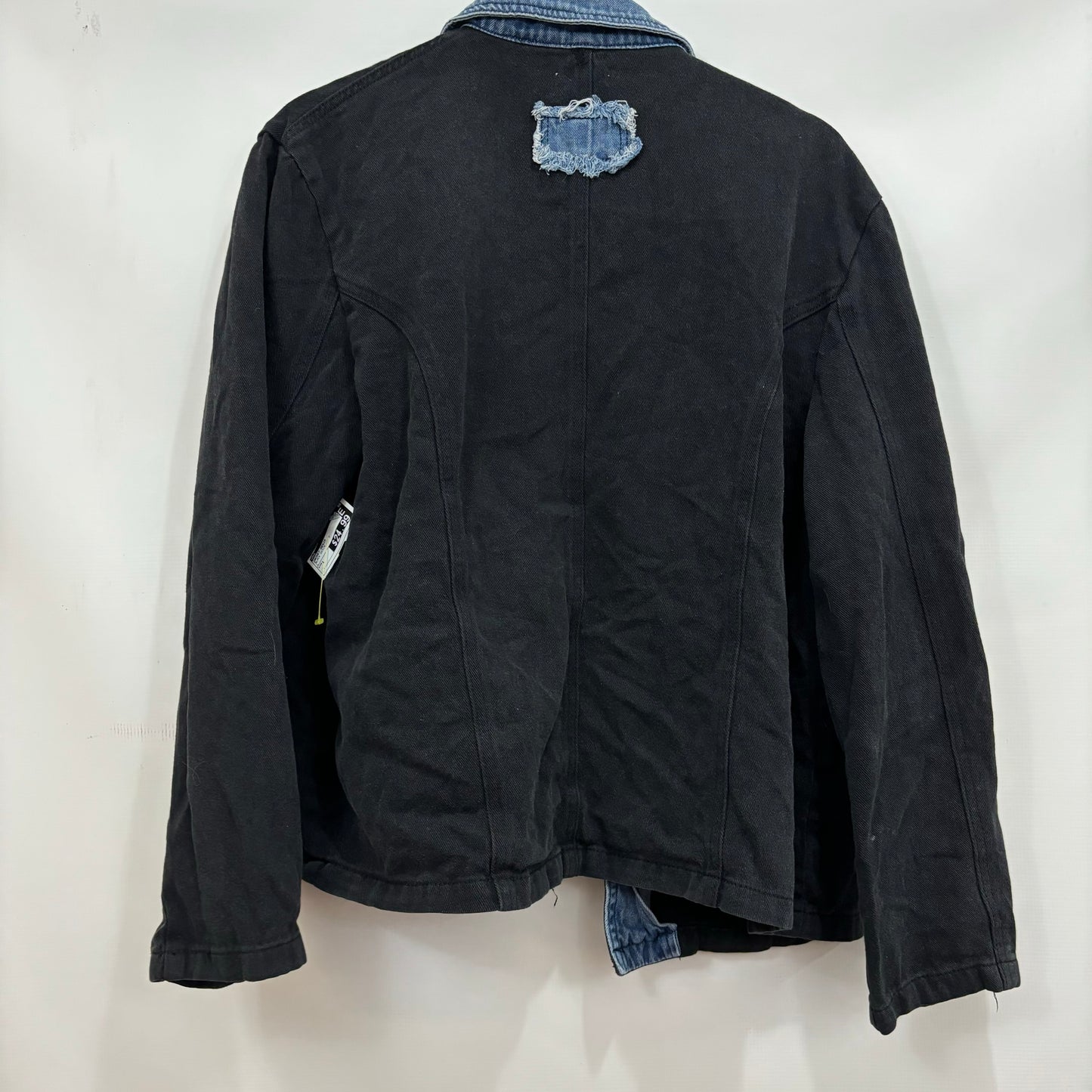 Jacket Denim By Pol In Black Denim, Size: L