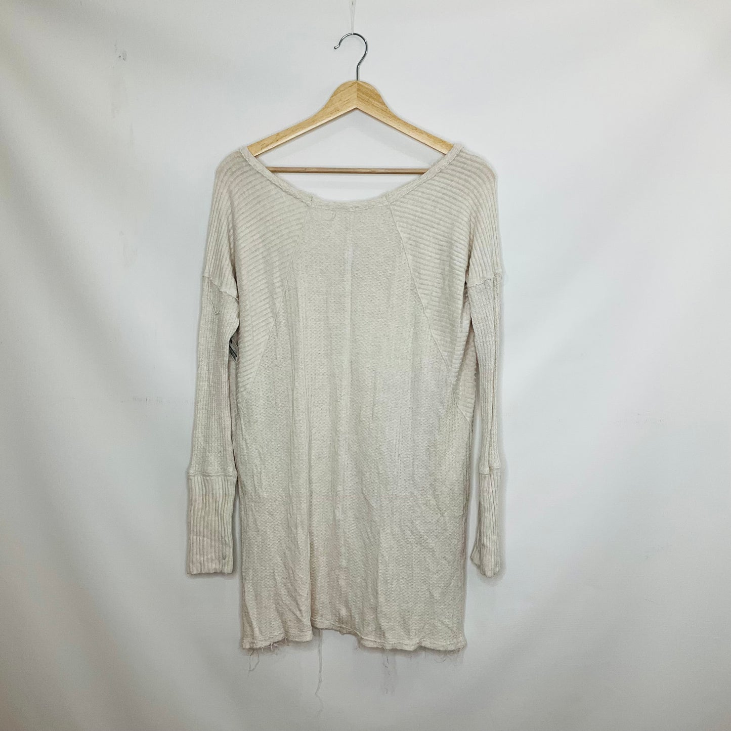 Cream Top Long Sleeve Free People, Size M