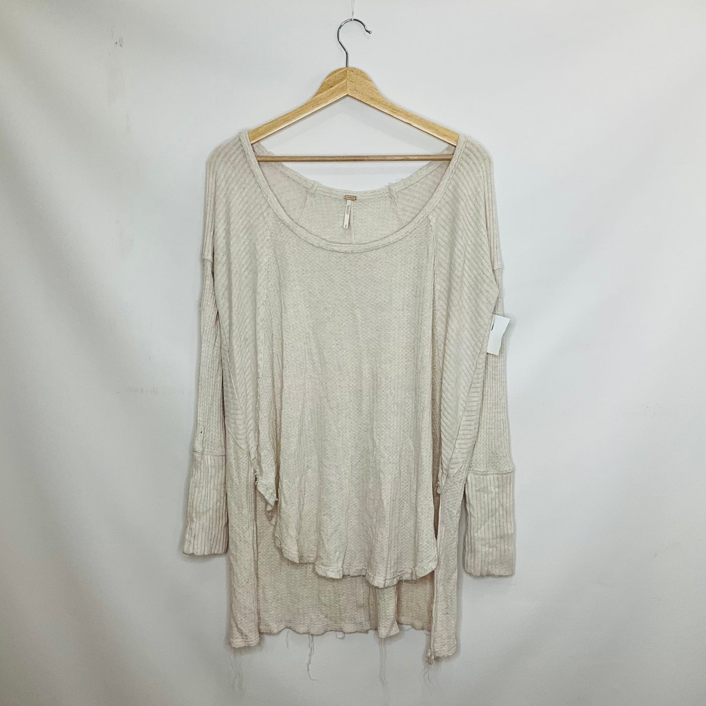 Cream Top Long Sleeve Free People, Size M