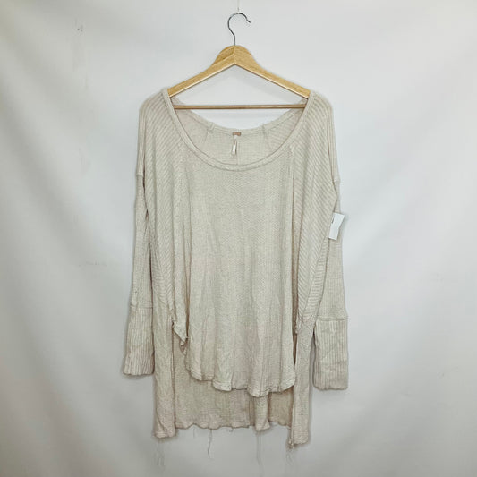 Cream Top Long Sleeve Free People, Size M