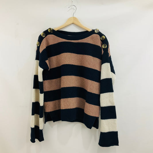 Sweater By Madewell In Striped Pattern, Size: S