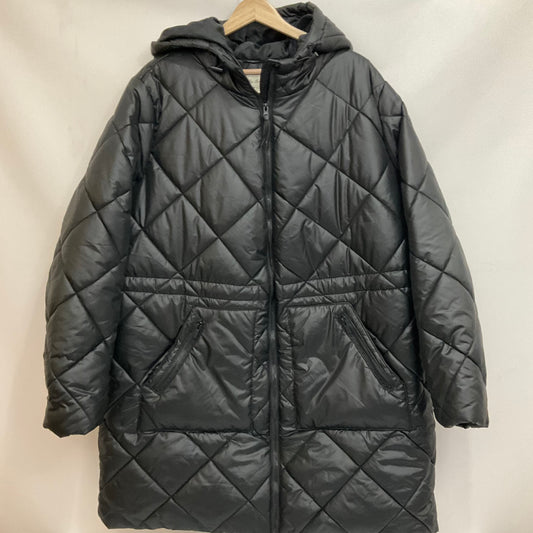 Coat Puffer & Quilted By Sebby In Black, Size: 1x