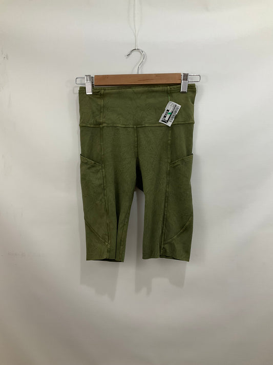 Athletic Shorts By Lululemon In Green, Size: 4