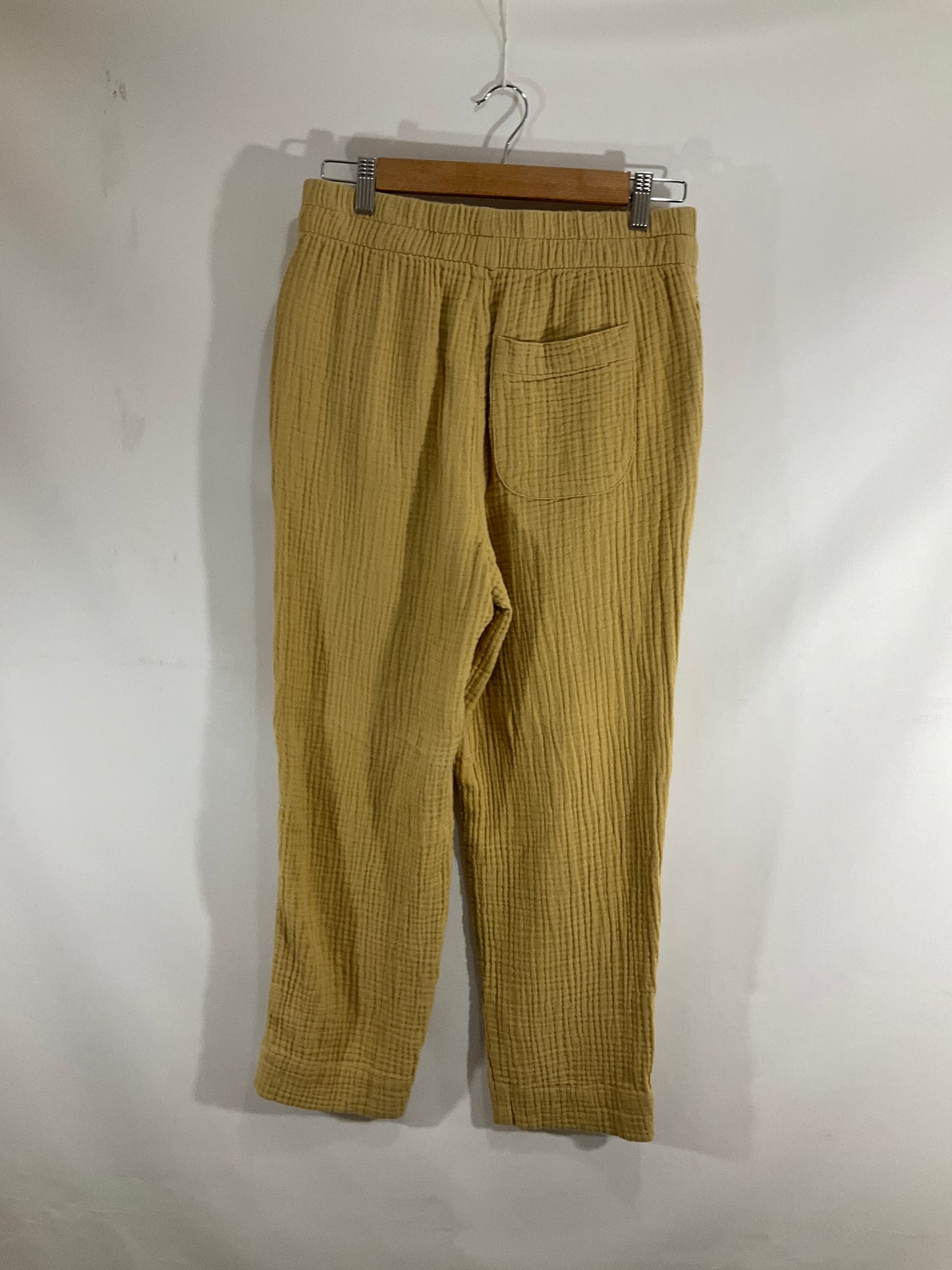 Pants Linen By Madewell In Yellow, Size: S