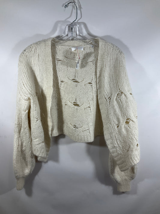 Sweater Cardigan By Seven 7 In White, Size: Xs