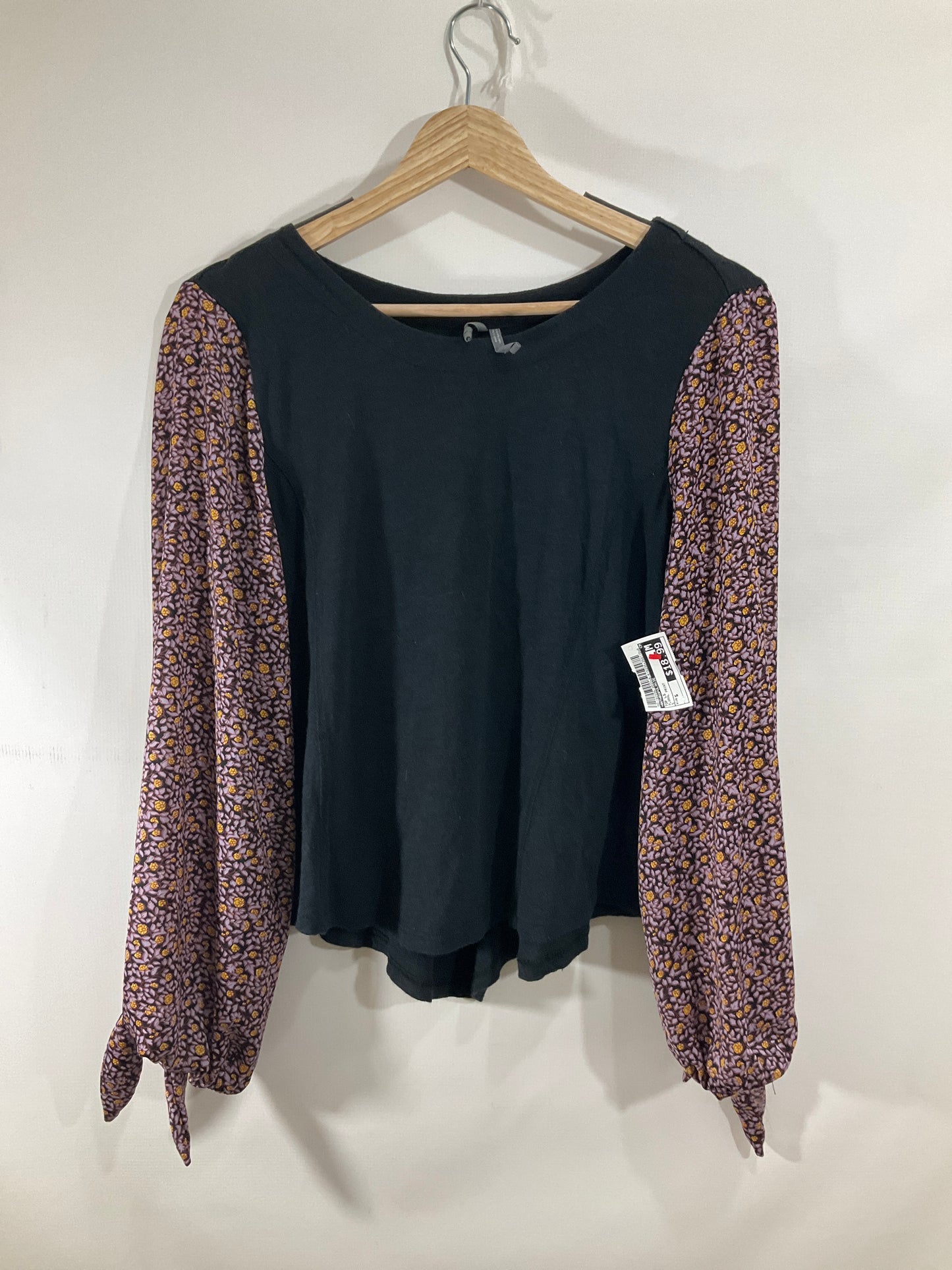 Top Long Sleeve By Anthropologie In Floral Print, Size: S