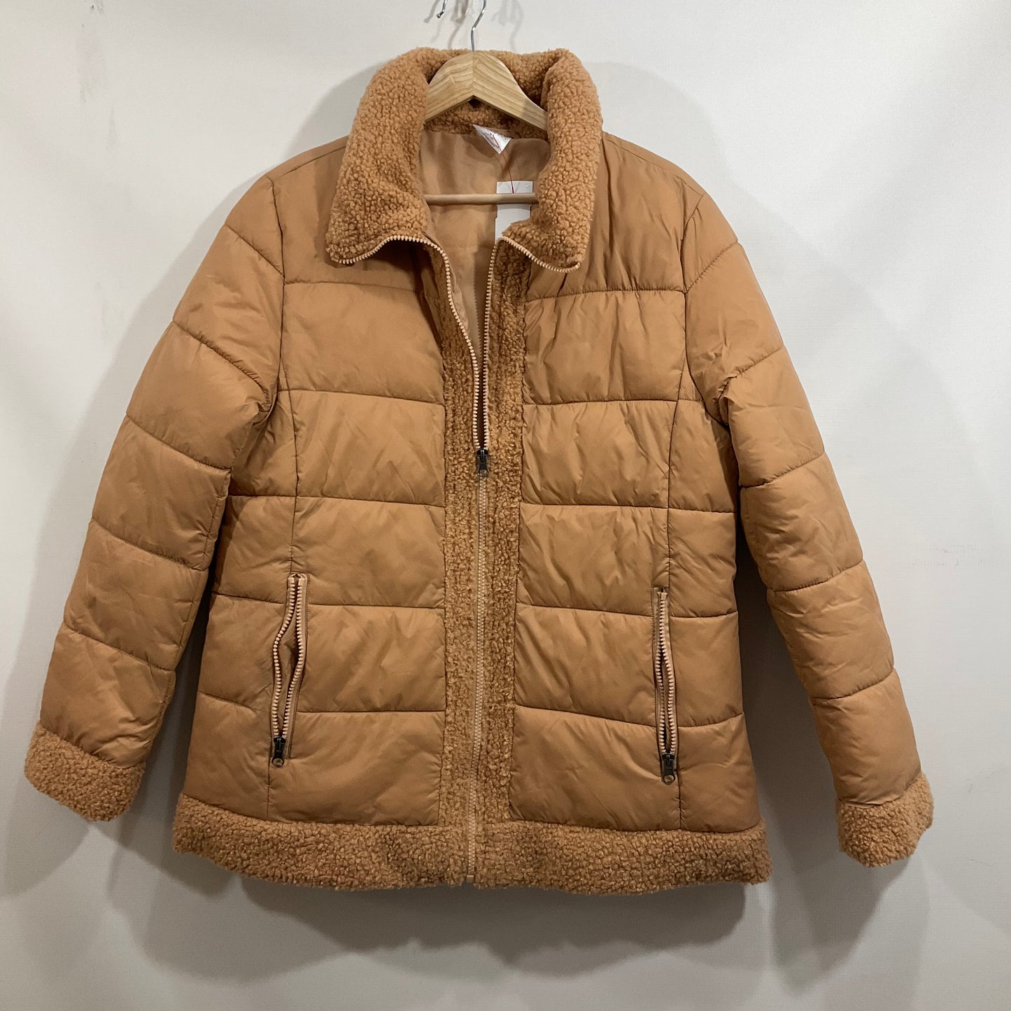 Jacket Puffer & Quilted By Clothes Mentor In Orange, Size: M