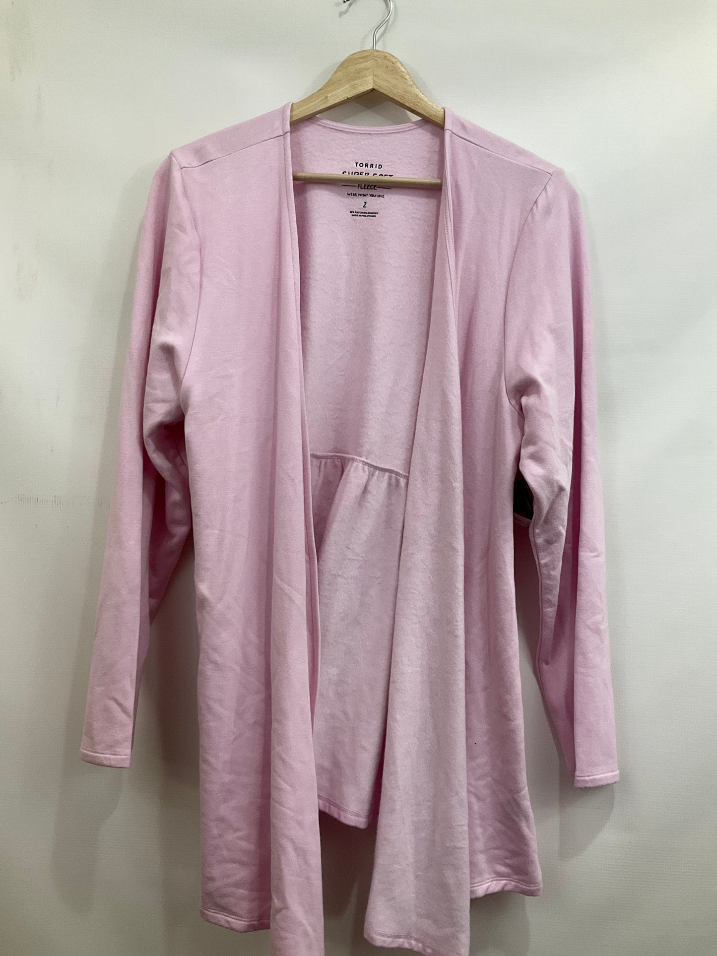 Cardigan By Torrid In Pink, Size: 2x