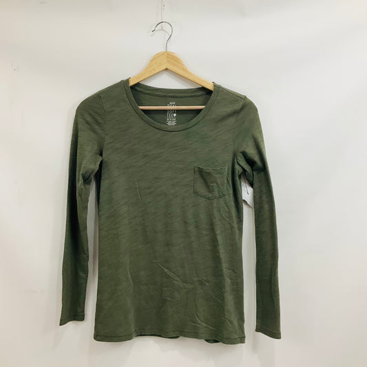 Top Long Sleeve Basic By Aerie In Green, Size: Xs