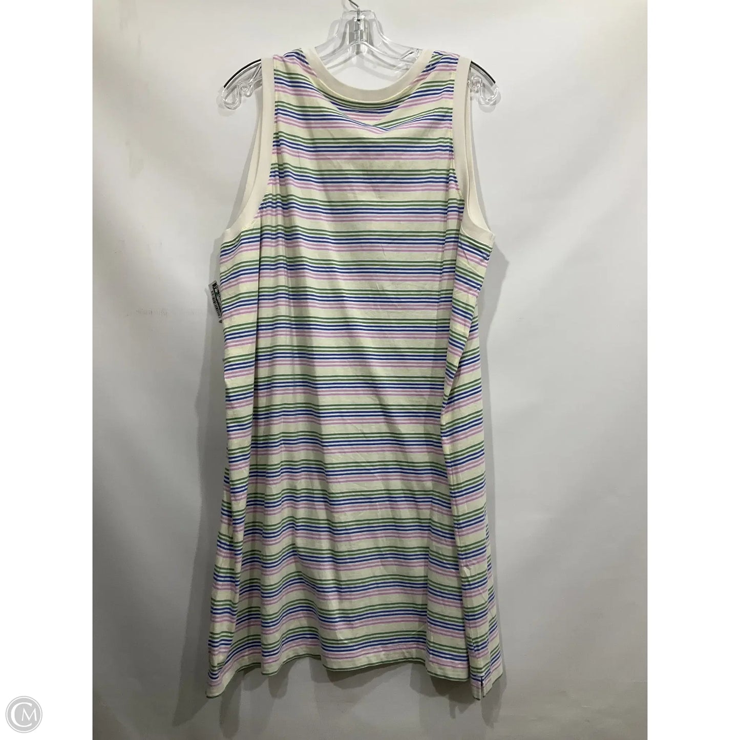 Top Sleeveless By Cmf In Striped Pattern, Size: Xxl