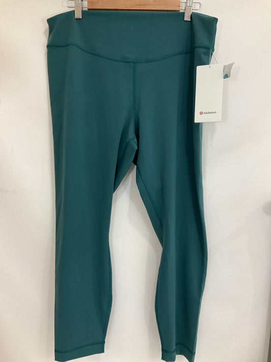 Athletic Leggings By Lululemon In Green, Size: 18